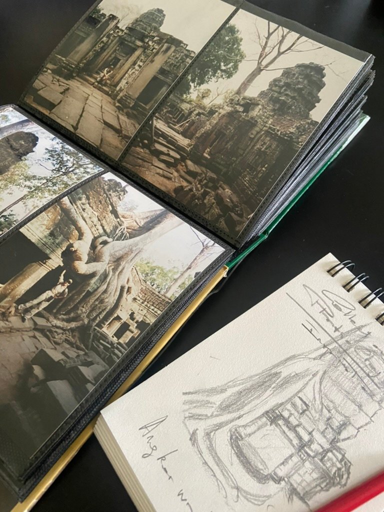 Angkor Wat, sketchbook Cambodia