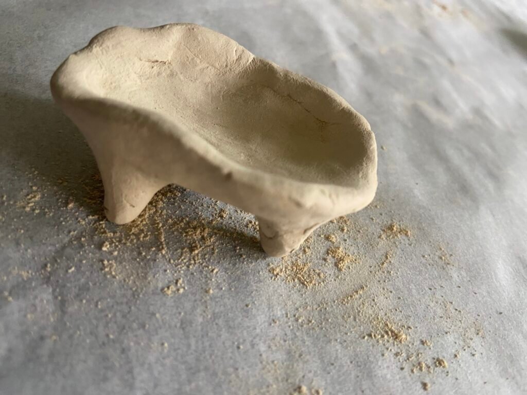 Raw clay sculpture, Protoform .III